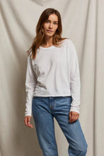 Load image into Gallery viewer, Perfect White Tee Harley Long Sleeve Crispy Cotton Boxy Tee | White