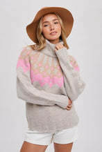 Load image into Gallery viewer, Barbie Pink Fair Isle Turtleneck