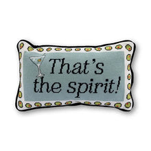 Load image into Gallery viewer, Furbish Studio That's The Spirit Needlepoint Pillow
