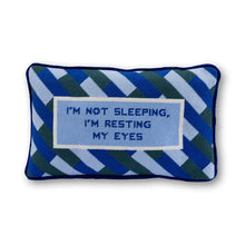 Load image into Gallery viewer, Furbish Studio Eyes Resting Needlepoint Pillow
