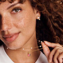 Load image into Gallery viewer, Julie Vos The Pink Pearl Stud Earrings