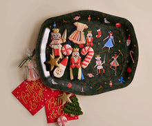 Load image into Gallery viewer, Rifle Paper Co. Evergreen Nutcracker Serving Tray