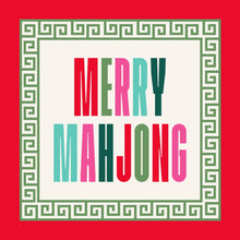 Load image into Gallery viewer, Merry Mahjong Christmas Cocktail Napkins