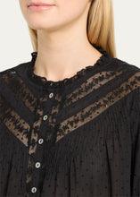 Load image into Gallery viewer, Loveshackfancy Ravelle Top | Black
