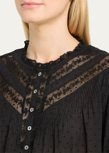 Loveshackfancy Ravelle Top | Black