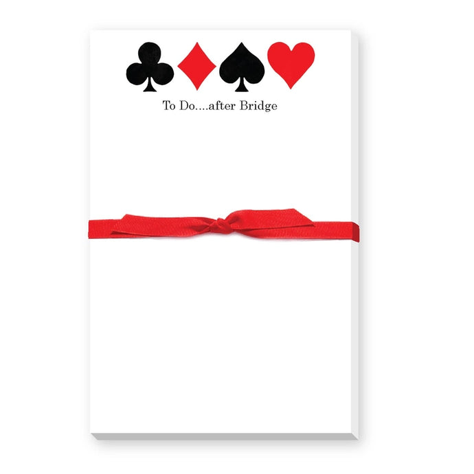 To Do After Bridge Large Notepad