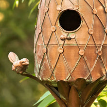 Load image into Gallery viewer, Pineapple Copper Birdhouse