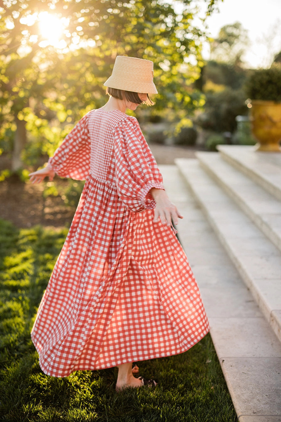 Maison Marigold Taj Maxi Dress | Red Gingham Cat & Kate Boutique Maison Marigold Taj Maxi Dress | Red Gingham Cat & Kate Boutique