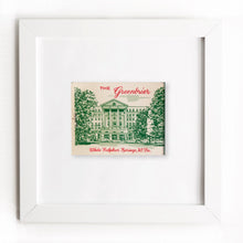 Load image into Gallery viewer, The Greenbrier Resort Matchbox Frame Print