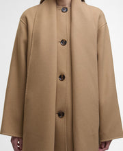 Load image into Gallery viewer, Women&#39;s Barbour Clementine Scarf Coat | Camel