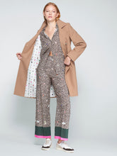 Load image into Gallery viewer, Vilagallo Camel &amp; Pink Double Breasted Coat