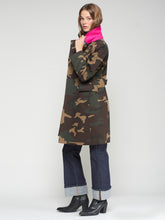 Load image into Gallery viewer, Vilagallo Camouflage Trench Coat | Neon Pink
