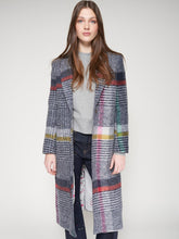 Load image into Gallery viewer, Vilagallo Multicolor Checked Long Coat