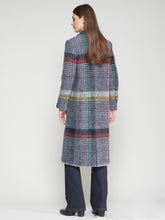 Load image into Gallery viewer, Vilagallo Multicolor Checked Long Coat