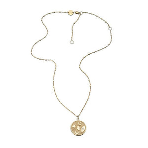 Jennifer Zeuner Rasha Good Luck Necklace With Diamond Charm
