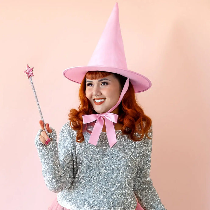 Pink Halloween Witch Hat