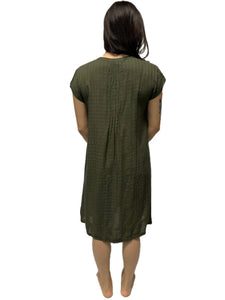 Grace Gingham Tunic Dress | Moss Green