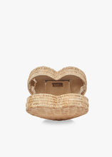 Load image into Gallery viewer, Sisal Heart Shaped Woven Wicker Clutch | Natural