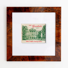 Load image into Gallery viewer, The Greenbrier Resort Matchbox Frame Print
