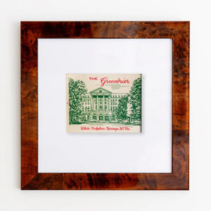 The Greenbrier Resort Matchbox Frame Print