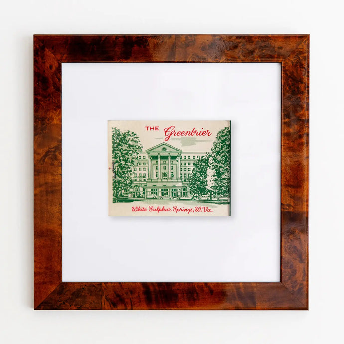 The Greenbrier Resort Matchbox Frame Print