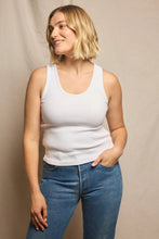 Load image into Gallery viewer, Perfect White Tee Debbie Blondie Long Tank | White