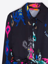 Load image into Gallery viewer, Vilagallo Ana Black Ikat Dress