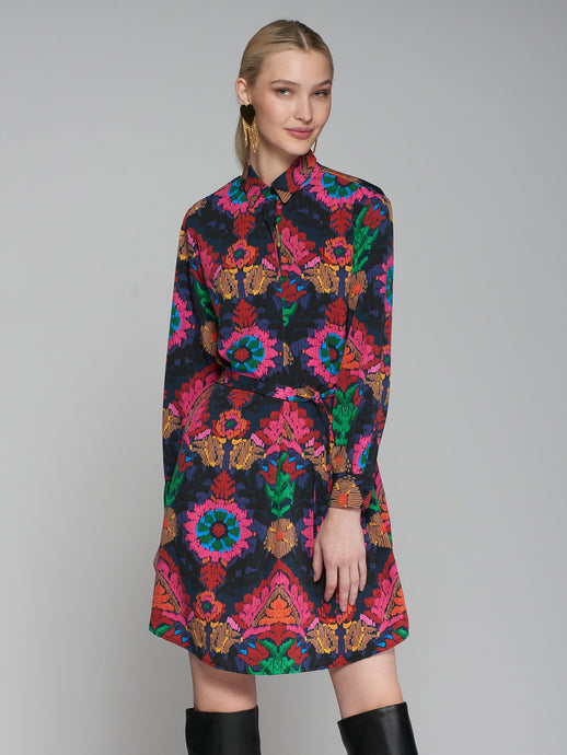 Vilagallo Ana Suzany Marino Dress | Navy