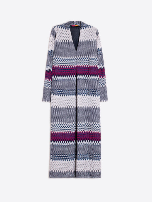Vilagallo Lurex Herringbone Jacquard Dress