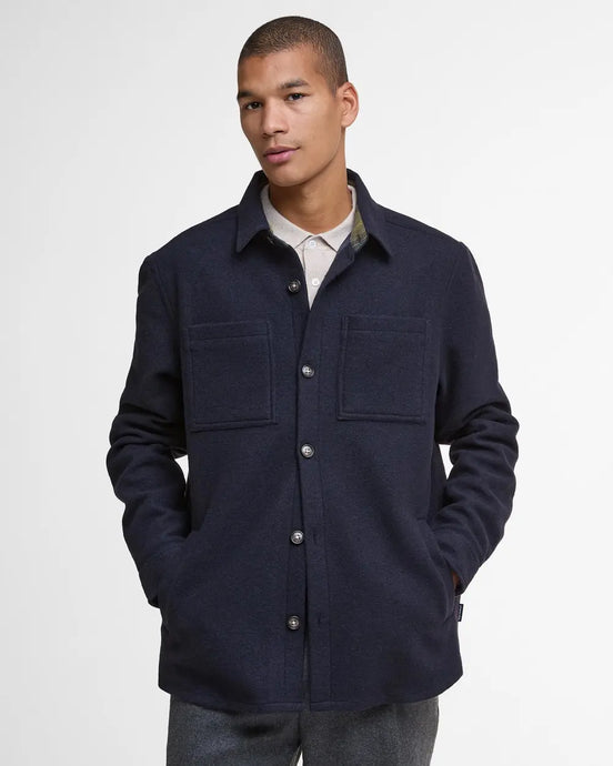 Barbour Men's Marlow Tailored Overshirt | Midnight Blue