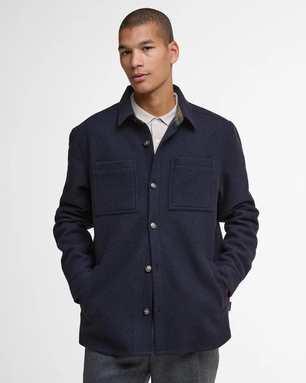 Barbour Men's Marlow Tailored Overshirt | Midnight Blue