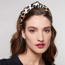 Load image into Gallery viewer, Lele Sadoughi Silk Leopard Print Headband