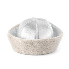 Load image into Gallery viewer, Ilda's Sheep Paris Le Marin Sheepskin Hat | Silver Metallic