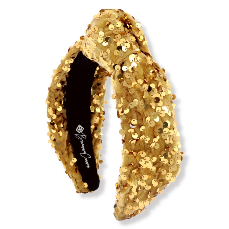 Sequin Headband | Black & Gold