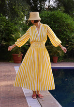 Load image into Gallery viewer, Maison Marigold Porto Popover Shirt | Yellow Cabana Stripe
