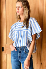 Load image into Gallery viewer, Emerson Fry Basalie Top | Scallop Blue Stripe