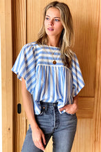 Load image into Gallery viewer, Emerson Fry Basalie Top | Scallop Blue Stripe