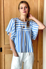 Load image into Gallery viewer, Emerson Fry Basalie Top | Scallop Blue Stripe