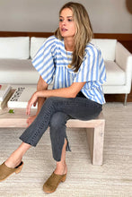 Load image into Gallery viewer, Emerson Fry Basalie Top | Scallop Blue Stripe