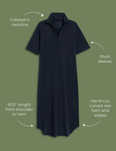 Load image into Gallery viewer, Frank &amp; Eileen Emma Popover Henley Maxi Dress | British Royal Navy