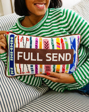 Load image into Gallery viewer, Furbish Studio Full Send Ski Needlepoint Pillow