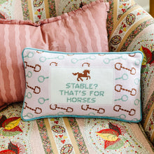 Load image into Gallery viewer, Furbish Studio Stable Needlepoint Pillow