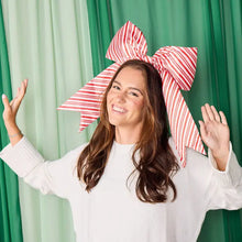 Load image into Gallery viewer, Peppermint Pop Jumbo Bow Christmas Headband