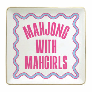 Mahjong With Mah Girls Trinket & Snack Tray