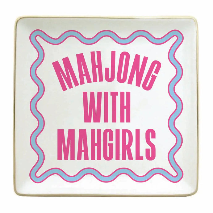 Mahjong With Mah Girls Trinket & Snack Tray