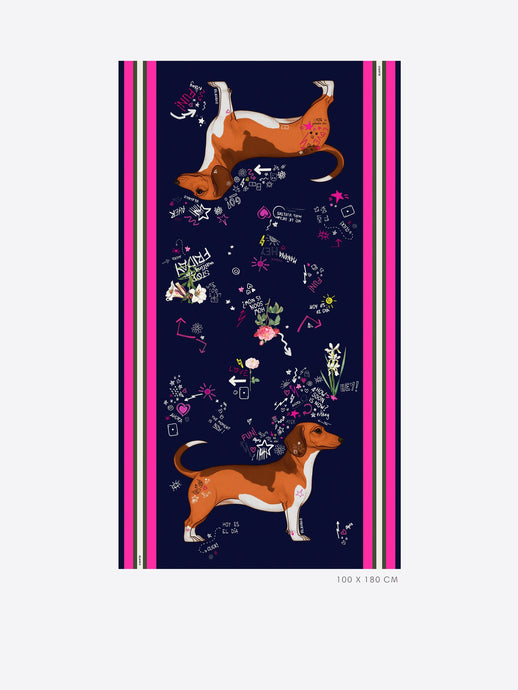 Vilagallo Dachshund Quirky Scarf