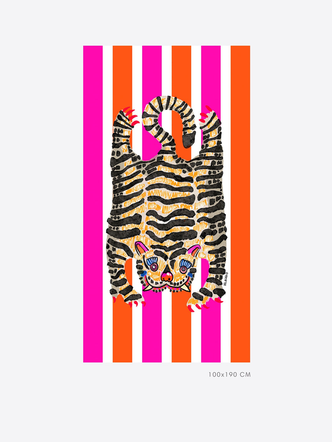 Vilagallo Tiger Mediterranean Towel & Sarong