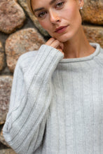 Load image into Gallery viewer, Marea Sienna Rollneck Sweater | Light Heather Grey