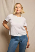 Load image into Gallery viewer, Perfect White Tee Harley Short Sleeve Boxy Crewneck Tee | White