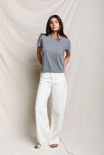 Load image into Gallery viewer, Perfect White Tee Harley Cotton Boxy Crewneck Tee | Heather Grey